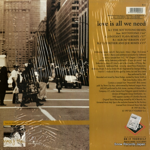 BLIGE, MARY J. love is all we need K4