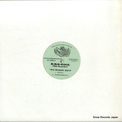KRS・ワン no wack dj's / i will make it FP2350