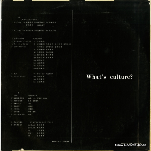 V/A 1978 11.5 cultural festival VXL78119