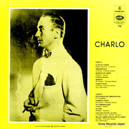 CANARO, FRANCISCO francisco canaro canta charlo ODEON1288