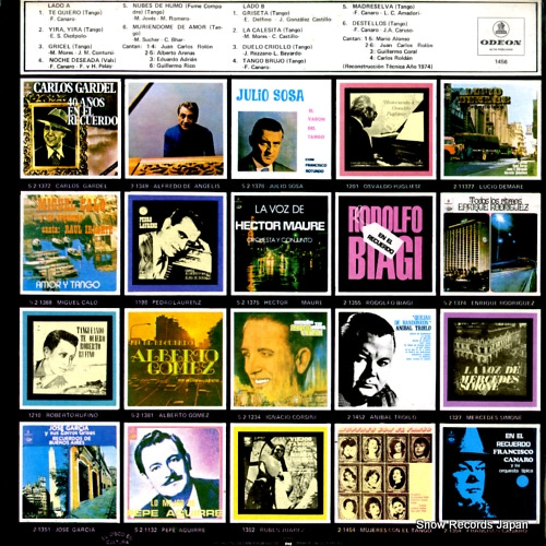 CANARO, FRANCISCO tango brujo ODEON1456