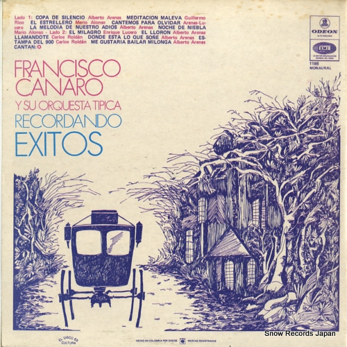 CANARO, FRANCISCO recordando exitos ODEON1188