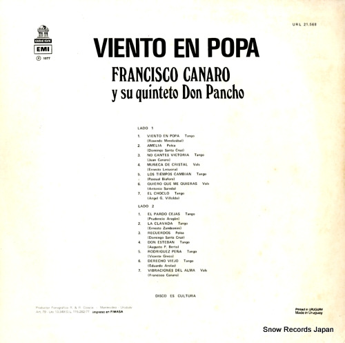 CANARO, FRANCISCO viento en popa URL21.568