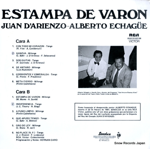 D'ARIENZO, JUAN estampa de varon 05(0131)02186