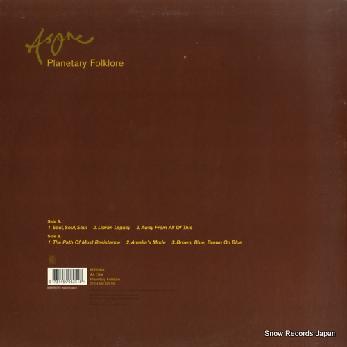 AS ONE planetary folklore MW083