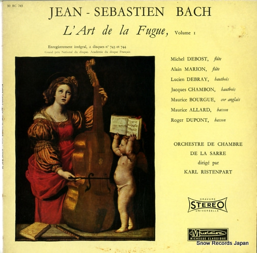 롦ꥹƥХ bach; l'art de la fugue vol.1 30RC743