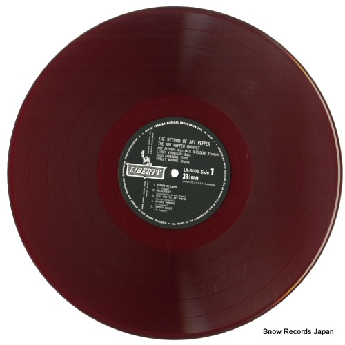 PEPPER, ART the return of art pepper LR-8036