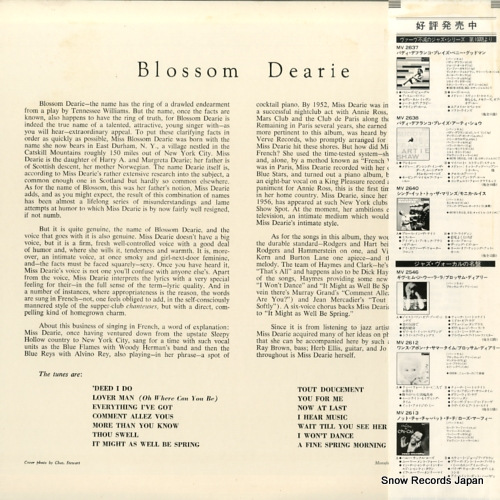 DEARIE, BLOSSOM blossom dearie MV2639