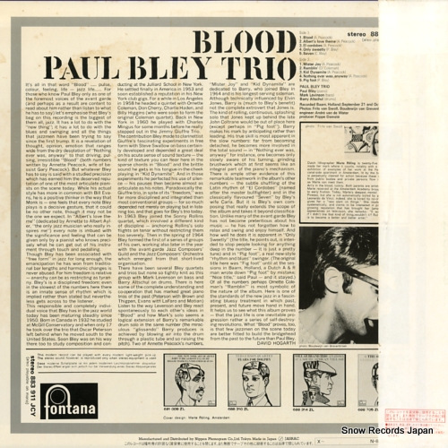 BLEY, PAUL blood 195J-28