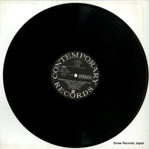 COLEMAN, ORNETTE something else!! / the music of ornette coleman GXC-3181