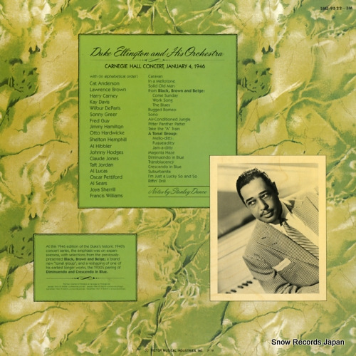 ELLINGTON, DUKE the duke ellington carnegie hall concerts january 1946 SMJ-9522(M)