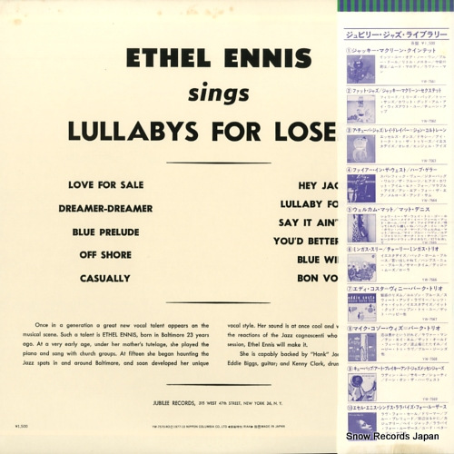 ENNIS, ETHEL lullabies for losers YW-7570-RO