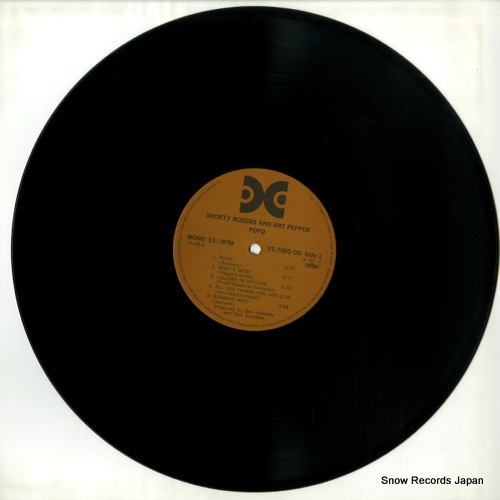ROGERS, SHORTY, AND ART PEPPER popo YS-7095-DU
