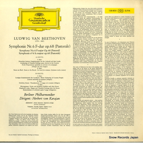 KARAJAN, HERBERT VON beethoven;