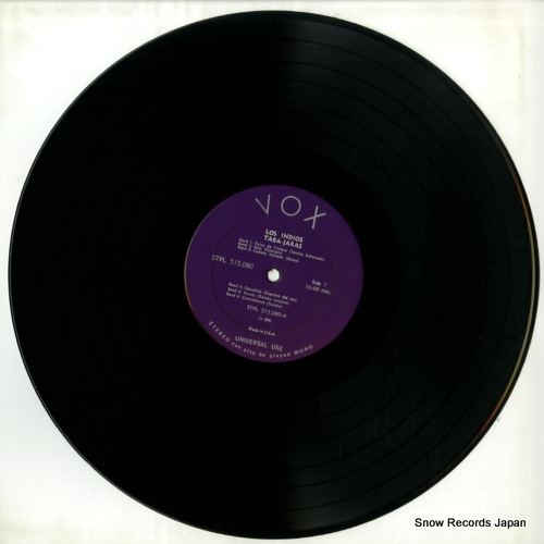 LOS INDIOS TABAJARAS popular and folk songs of latin america STPL515.080