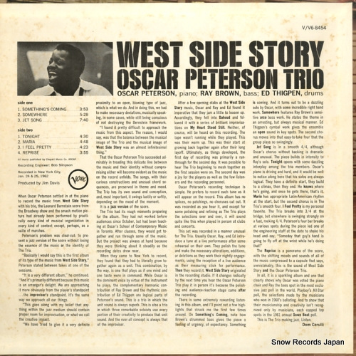 PETERSON, OSCAR west side story V6-8454