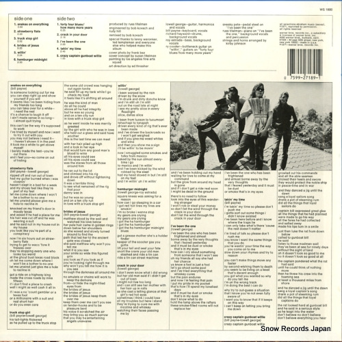 LITTLE FEAT little feat WS1890