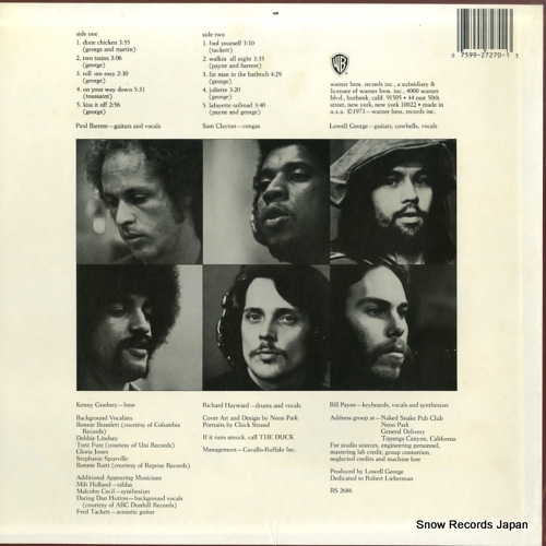 LITTLE FEAT dixie chicken BS2686