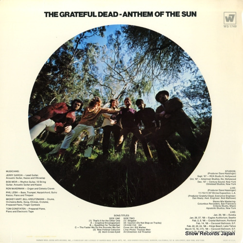 GRATEFUL DEAD, THE anthem of the sun WS1749