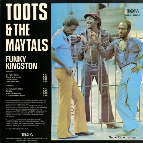 TOOTS AND THE MAYTALS funky kingston TRLS201