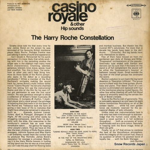 ROCHE, HARRY casino royale & other hip sounds 63013