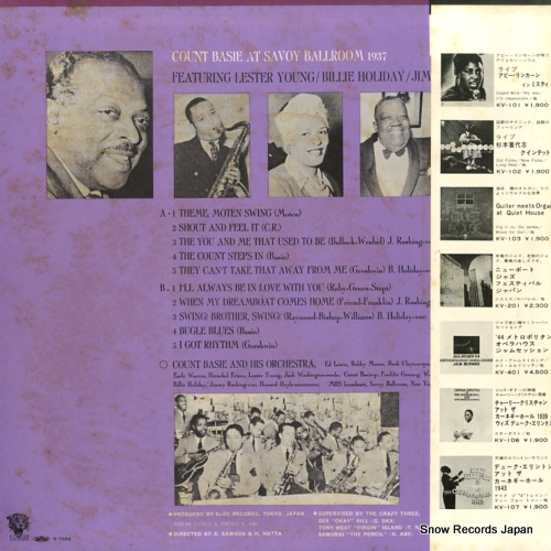 BASIE, COUNT count basie at savoy ballroom 1937 KV-109