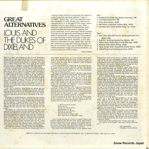 ARMSTRONG, LOUIS great alternatives CR2003