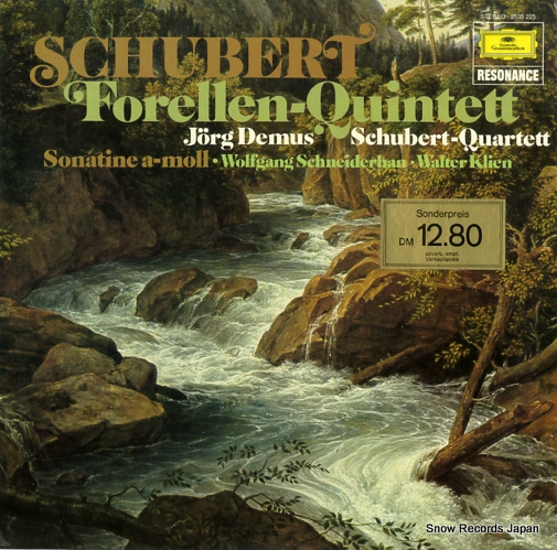 ヴォルフガンク・シュナイダーハン schubert; forellen-quintett 2535225