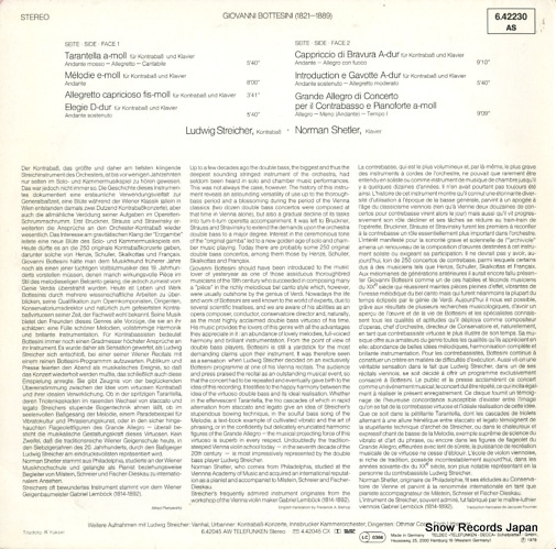 STREICHER, LUDWIG spielt bottesini 6.42230