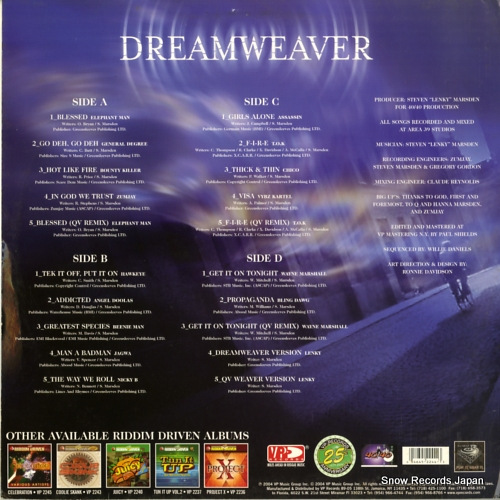V/A dreamweaver / riddim driven VPRL2244