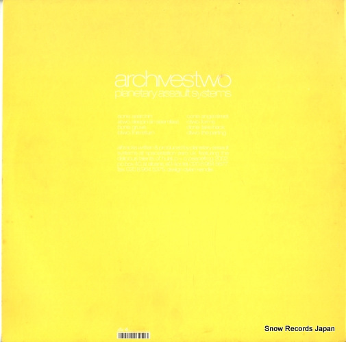 PLANETARY ASSAULT SYSTEMS archives two PFG033LP