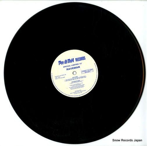 RAVEMAN hold me, kiss me, love me/hold on PDR-22001