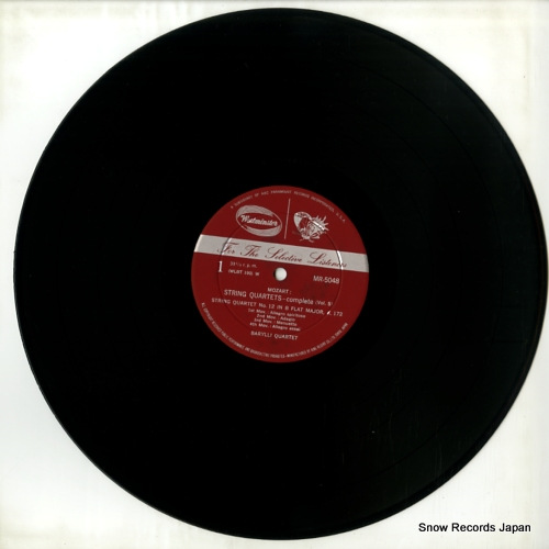 BARYLLI QUARTET, THE mozart; string quartets no.12 k.172 / no.13 k.173 MR5048