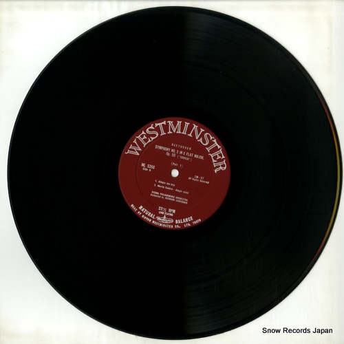 SCHERCHEN, HERMANN beethoven; symphony no.3