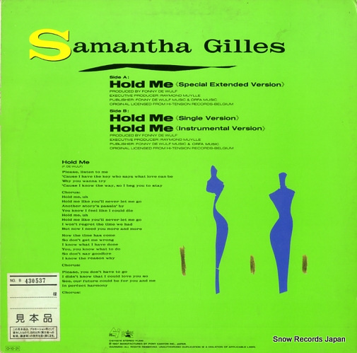 GILLES, SAMANTHA hold me C12Y0278