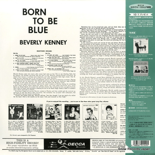 KENNY, BEVERLY born to be blue MVJJ-30033