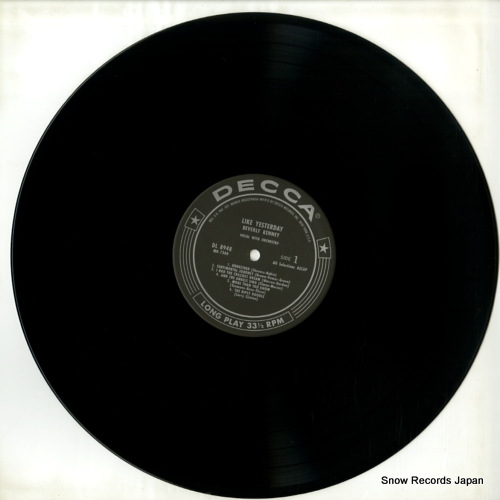KENNY, BEVERLY like yesterday MVJJ-30034