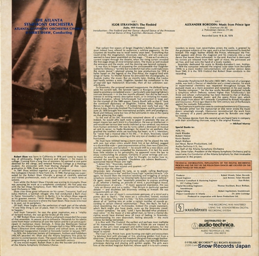 SHAW, ROBERT stravinsky; the firebird DG-10039