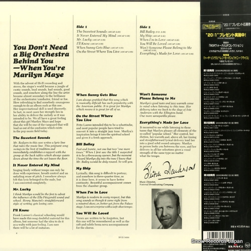 MAYE, MARILYN second of maye - live from the living room BVJJ-34006 / LSP-3546