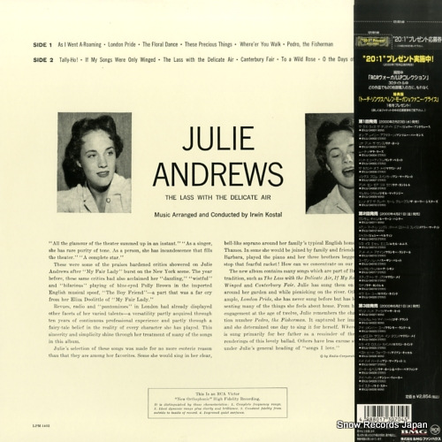 ANDREWS, JULIE the lass with the delicate air BVJJ-34001 / LPM-1403