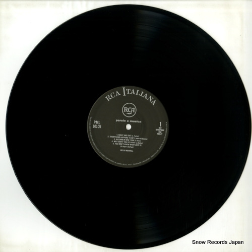 MERRILL, HELEN parole e musica BVJJ-2917 / LPM-10105