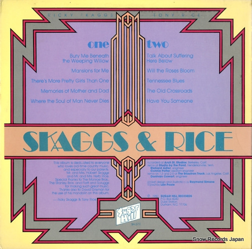SKAGGS, RICKY, AND TONY RICE ricky skaggs & tony rice SH-3711