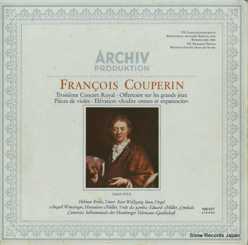 V/A couperin; troisieme concert royal, pieces de violes 198437