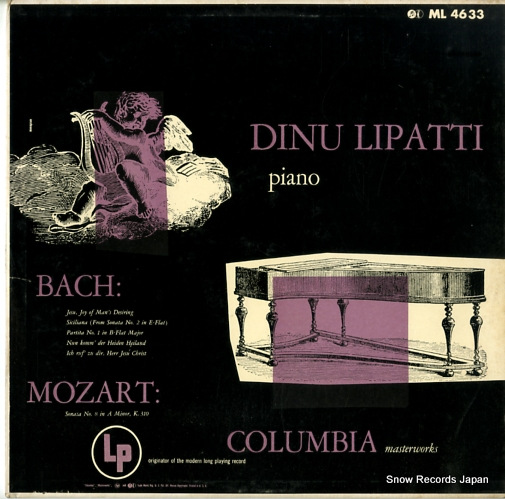 ディヌ・リパッティ bach; jesu joy of man's desiring ML4633