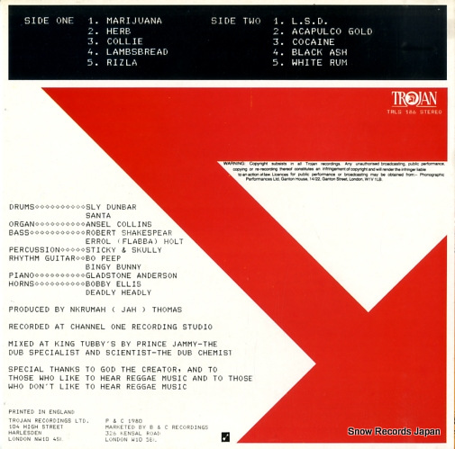 SLY AND THE REVOLUTIONARIES black ash dub TRLS186