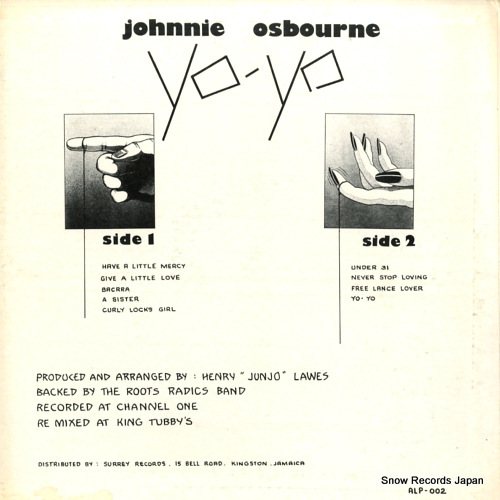 OSBOURNE, JOHNNY yo yo ALP-002 / A1-002