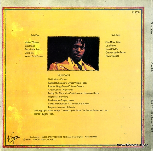 ISAACS, GREGORY cool ruler FL1020