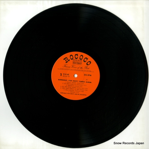 GECZY, BARNABAS VON tango album YZ-91-RC