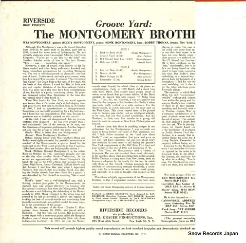 MONTGOMERY BROTHERS, THE groove yard SMJ-6141