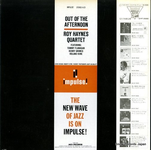 HAYNES, ROY out of the afternoon VIM-5568